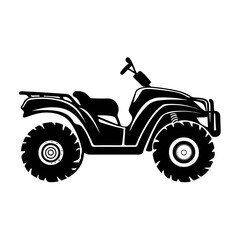 Modern ATV Quad bike vector illustration, ATV Quad bike isolated vector design
