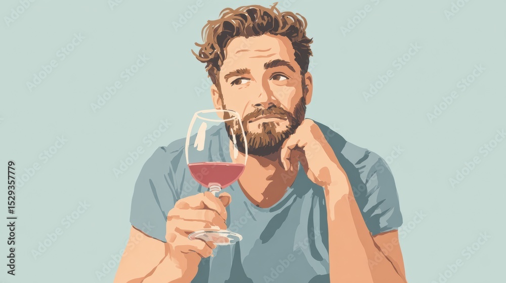 Poster tips for men on reducing alcohol consumption while maintaining a balanced lifestyle