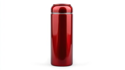 Obraz premium Red thermos bottle