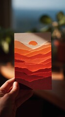 Transcendence at Uluru: Papercut Art of Spiritual Awakening in Desert Landscape