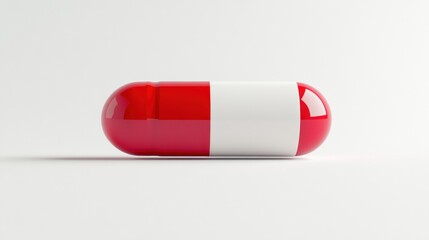 Red and white pill