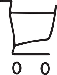 vector illustration of a shopping cart