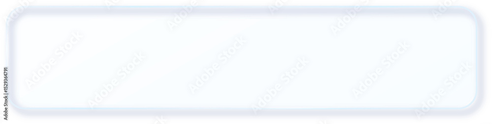 Poster Glass Morphism Ux banner. Transparent Glass Interface Button. Phone design element. Plastic frame with Drop Shadow Effect