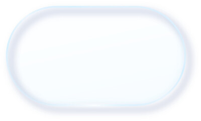 Glass Morphism Ux banner. Transparent Glass Interface Button. Phone design element. Plastic frame with Drop Shadow Effect