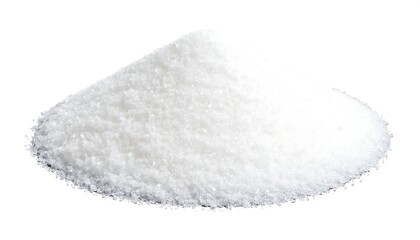 White crystalline powder pile.