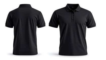 Black Polo Shirt Mockup.