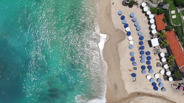Stunning tropical beaches with azure water in Uluwatu, Bali
