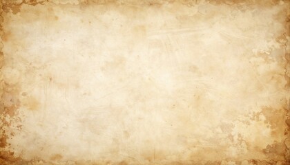 Vintage paper texture with distressed edges, sepia tones, subtle coffee stains, and old script overlay