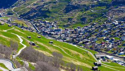 Luftansicht von Vals - Graubünden (Schweiz) © Ilhan Balta