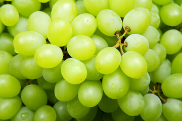 Close-up of a bunch of green grapes