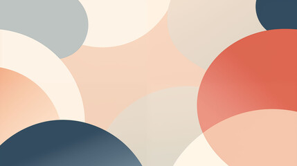 Flat style minimal abstract background, soft vector shapes, muted color palette, versatile for web or presentation
