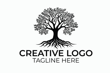 Obraz premium abstract tree with roots