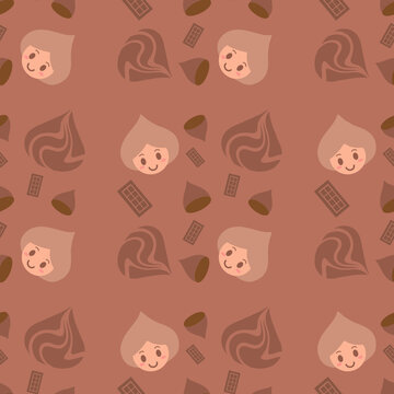 Sweet Chocolate Lovers Pattern - Mocha moose 