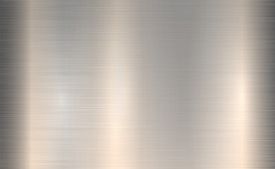 Vector grey metallic tones background. Abstract gradient bright and shiny light reflection brushed steel metal texture. Illustration for background, backdrop, web, wallpaper, print and design artwork.
