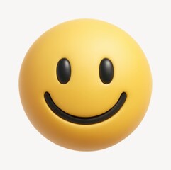 Fototapeta premium Bright, cheerful smiley face illustration.