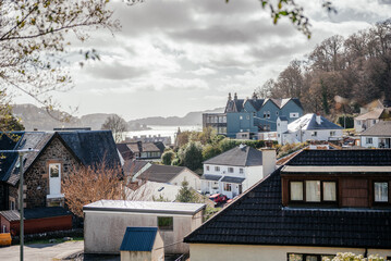 Coastal View of Oban Scotland Residential Area