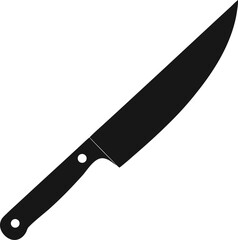 Cutting Knife Silhouette: Kitchen Tool

