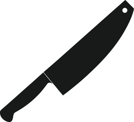 Cutting Knife Silhouette: Kitchen Tool


