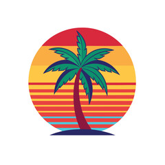 palm trees on the beach