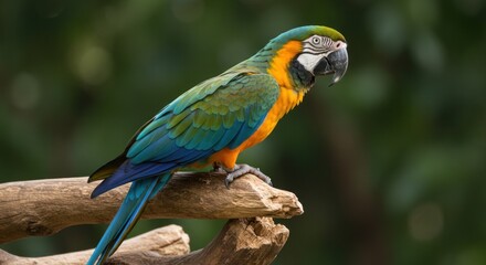 Fototapeta premium Colorful parrot on hand