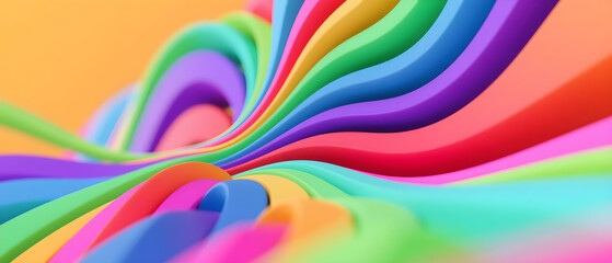abstract background with rainbow