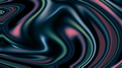 Abstract Swirling Liquid Marble Texture Dark Teal, Pink, and Green Hues