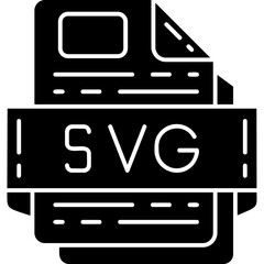 SVG file format Icon
