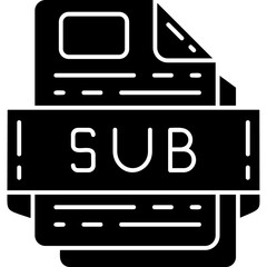 SUB file format Icon