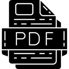 PDF file format Icon
