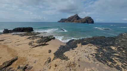 Porto Santo island, island, sand, beach, coastline, nature, landscape, peace, relax, love, golden, day, travel, tourism, portugal