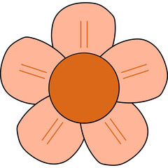 Retro Flower Daisy Groovy 70s 
