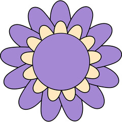 Retro Flower Daisy Groovy 70s 