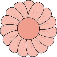 Retro Flower Daisy Groovy 70s 