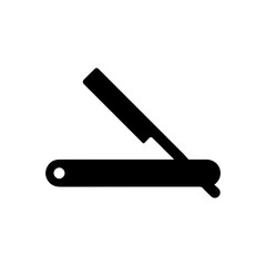 Razor barber glyph icon