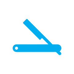 Razor barber colored icon