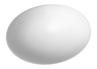 White egg rotating gracefully on a pure white background, symbolizing Easter and spring holidays. Ideal for food and cooking projects, highlighting freshness and nutrition