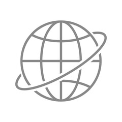 シンプルな地球のアイコン_3