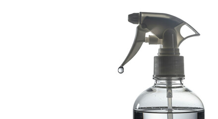Spray bottle with a drop falling isolated PNG with Transparent Background