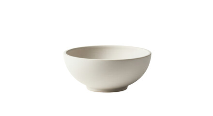 Small white ceramic bowl isolated PNG with Transparent Background