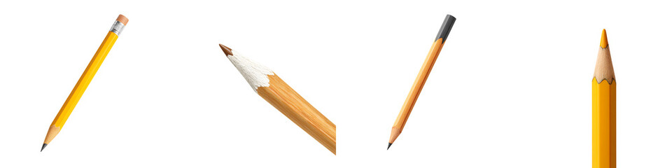 Fototapeta premium Close up view of various pencils for writing and drawing