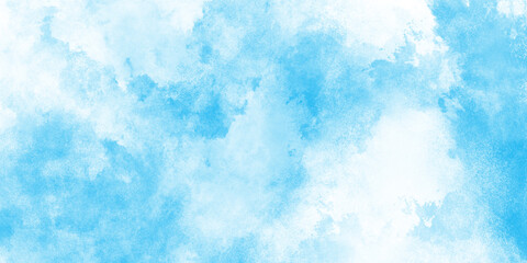 Abstract Watercolor shades blurry and defocused Cloudy Blue Sky Background,  Design element. vector...