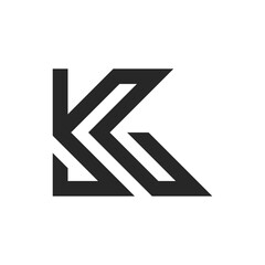 K letter logo vector template