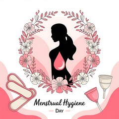 Menstrual Hygiene Day awareness campaign promoting feminine hygiene and health.