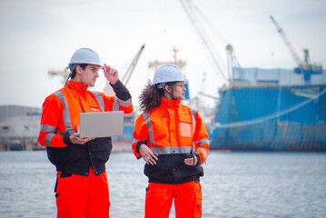 Port and Harbor Engineers are planning the construction of harbors and other marine facilities.