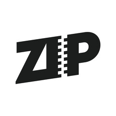 Zip security logo design template. © Paijo