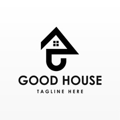 House logo design concept. Home logo design template