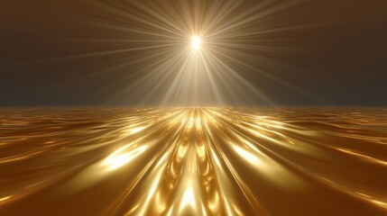 Golden Radiant Light Rays