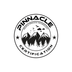 Mountain logo with sharp peaks and earthy tones, perfect for outdoor, hiking, or travel brands. Evokes adventure, strength, stability, and a connection to nature.
