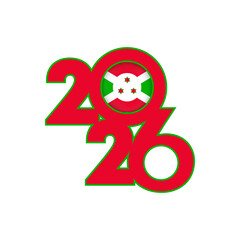 2026 banner with Burundi flag inside.