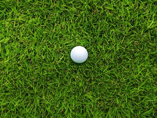 grass texture background with golf ball centered